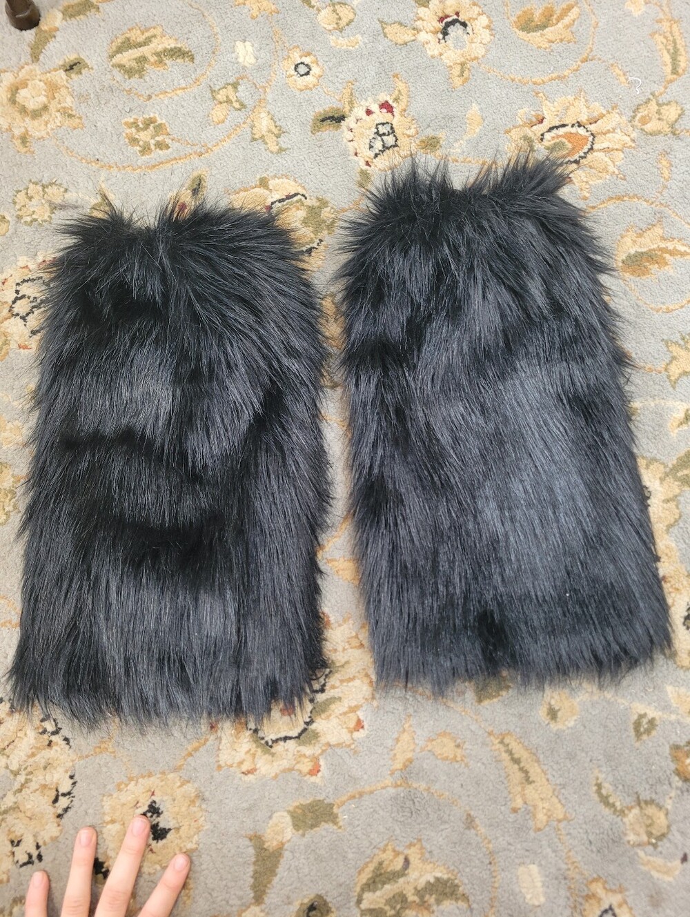 Furry Knee High Leg Warmers